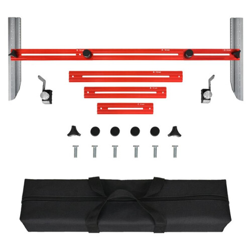 Stair Tread Template Tool Professional Shelf Scribe Tool Stair Measuring Tool Jig for Risers Wall Partitions