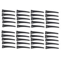 40 Stueck Kunststoff Schwarz Einzelne Zinke DIY Frisur Alligator Haarspange 3.1 Zoll Lang