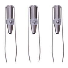 3X Stainless Steel Eyelashes Eyebrow Tweezer + LED Light