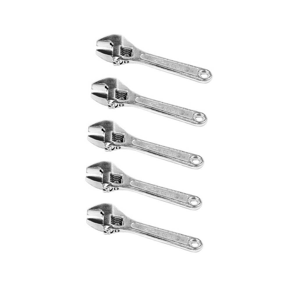 5Pcs 4 Inch 100Mm Size Metal Adjustable Spanner Wrench 6031477010647