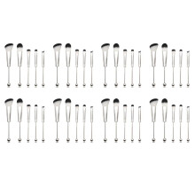 8X Beadable Makeup Brushes Silicone Beads DIY Makeup Cosmetic Brushes Beaded Brushes Kit for DIY