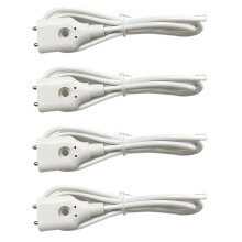 4X Wasserleck-Alarmmelder mit Kabelgebundenem Sensor, 1-Meter-Kabel, Wasserstandssensorsonde, Zwei Metallstangen