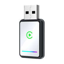 2-i-1 Trådlös CarPlay Android Auto USB-Adapterdongel Box Plug Konverterar Trådbunden CarPlay Till Trådlös B