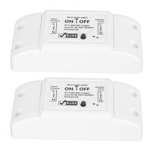 2 Pz Mini Interruttore WiFi Smart AC90-250V 10A Comando Vocale Timer Wireless