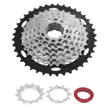 Speed Cassette For Mountain Bike, Wide Ratio Cassette Gear System High Strength Steel Lightweight Hollow Design Durable Corrosion Resistant With Nicke
