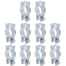 10pcs 3/4 Inch Conduit Hangers with Bolts Zinc Plated Steel Clamps for Rigid and EMT Mounting