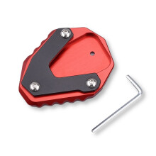 Motorfietsstandaard Verlengplaat Voet Zijstandaard Vergroter Pad voor Morini X-Cape 650 650X 2022-2024 Rood & Zwart