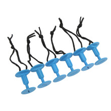 6Pcs Nylon Plastic Surfboard Leg Rope Plugs for Soft Foam Boards 5.5cm