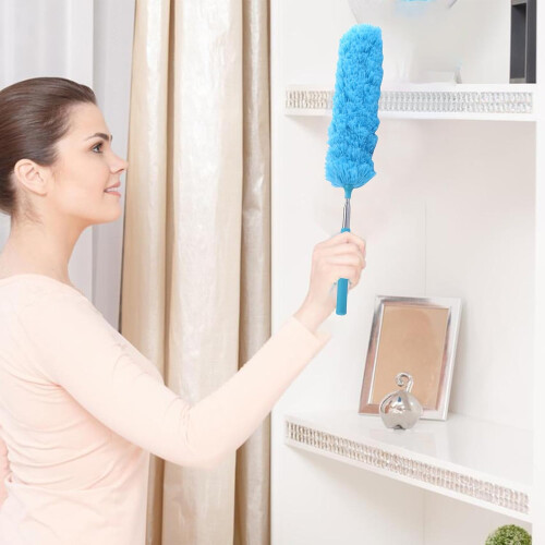 Microfiber Telescopic Duster Extendable Long Reach for  Ceilings Fans Blinds Cobweb Cleaning 1