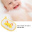 5pcs Baby Bath Brush Set, Soft Sponge Cotton, Yellow Fox Pattern 5