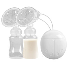 Electric Breast Pump | Double Electric Pump with Strong Suction, Portable Low Noise Handsfree Milk Pump for Travel, White
