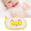 5pcs Baby Bath Brush Set, Soft Sponge Cotton, Yellow Fox Pattern 16