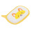 5pcs Baby Bath Brush Set, Soft Sponge Cotton, Yellow Fox Pattern 15