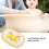 5pcs Baby Bath Brush Set, Soft Sponge Cotton, Yellow Fox Pattern 13