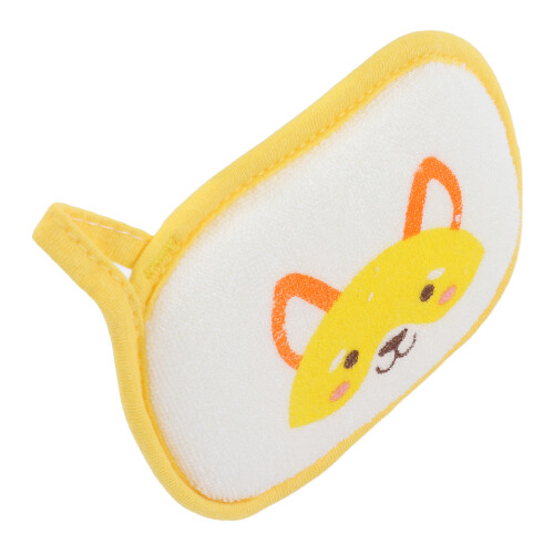 5pcs Baby Bath Brush Set, Soft Sponge Cotton, Yellow Fox Pattern 2