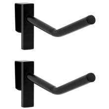 Removable Saddle Rack 2 Pack - Black PVC Coated One Size Durable Horse Tack Storage Solution