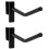 Removable Saddle Rack 2 Pack - Black PVC Coated One Size Durable Horse Tack Storage Solution 1