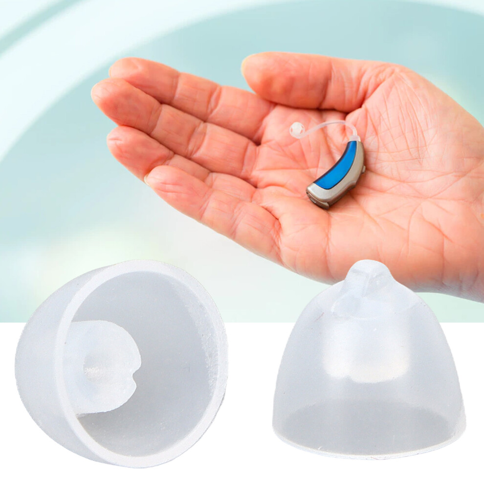 Reusable 8mm Hearing Aid Domes 10-Piece Pack - Soft Silicone Design