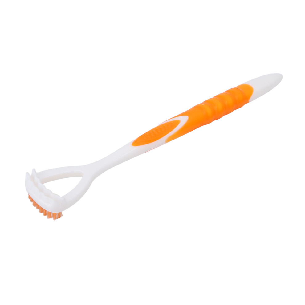 Orange Flexible Tongue Scraper For Cleaner Healthier Mouth - Ergonomic