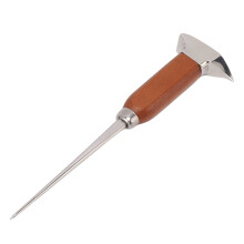 Ice Pick Stainless Steel with Ergonomic Wood Handle, Manual Ice Crusher Tool for Bartenders Bars