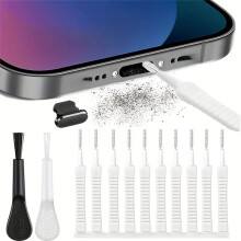13 Pack Phone Charge Port Cleaning Tool Kit, Anti-Clogging Brushes Cleaner for for AirPods 4,Tablet Camera