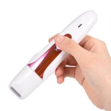 Electric Epilator for Women Facial Hair Removal with Nose and Eyebrow Trimmer Pink Beauty Set