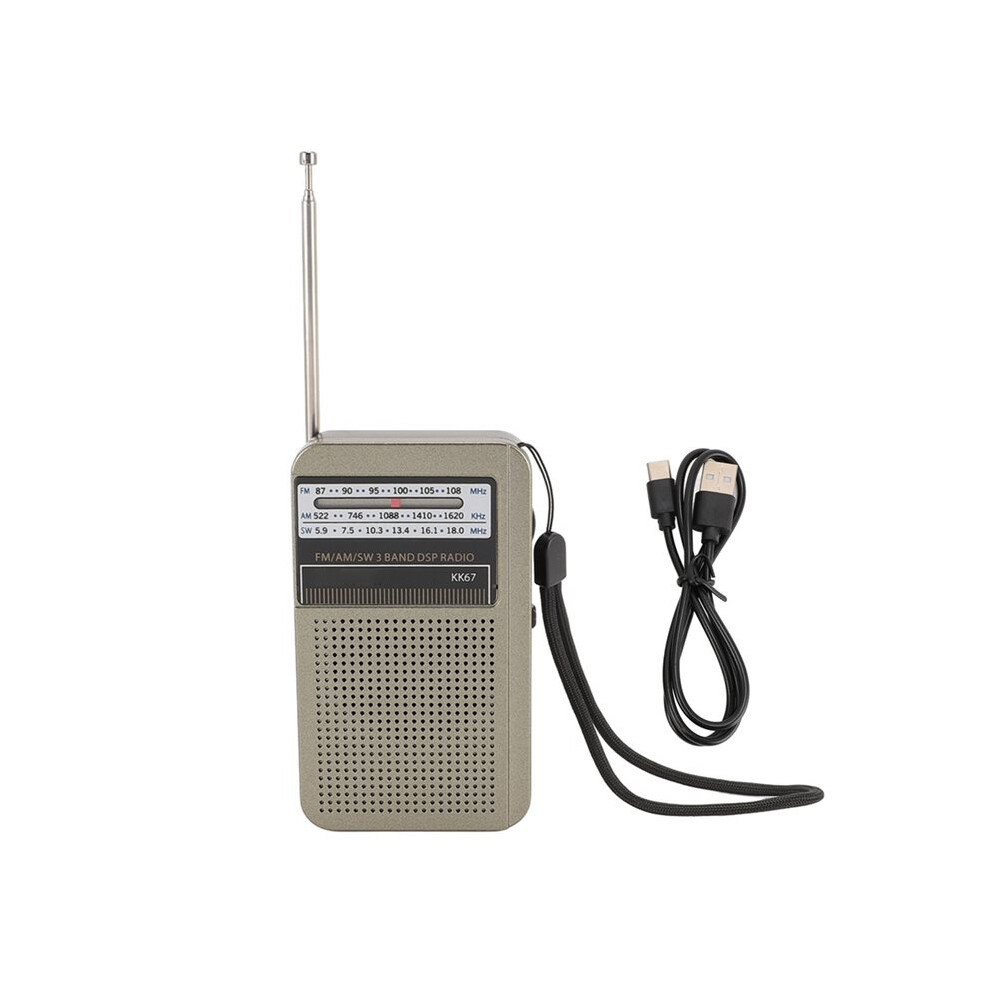 Portable Radio Fm Am Sw Miniature Radio With 3.5Mm Headphone Jack For Indoor Outdoor Emergency Use 6032338543717
