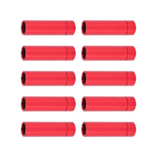 10 Stück Aluminiumlegierung 4mm Fahrradschaltritzkappen - Rot
