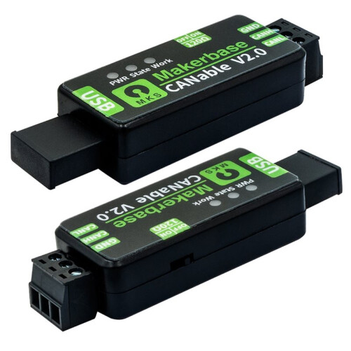 Makerbase CANable 2.0 USB Naar CAN-Module-Adapteranalysator CANFD Slcan-Aansluiting CAN CANdleLight Klipper V2.0 Pro S 1