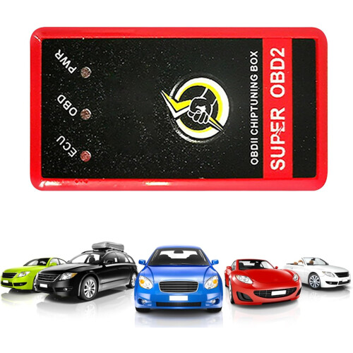 Car Engine Oil Saver OBD2 Fuel Efficiency Device with Adjustable Performance Optimizer Red 2