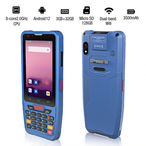Barcodescanner Handheld PDA Android 12 Barcode 1D 2D Scanner POS Terminal NFC Reader WiFi 4G  Gegevensverzamelaar 2