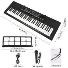 BIGFUN Elektronisches Keyboard-Piano mit 61