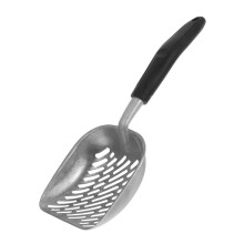 Metal Cat Litter Scoop with FlatHead Design, Durable Heavy Duty Sifter for Easy Cleaning and Storage