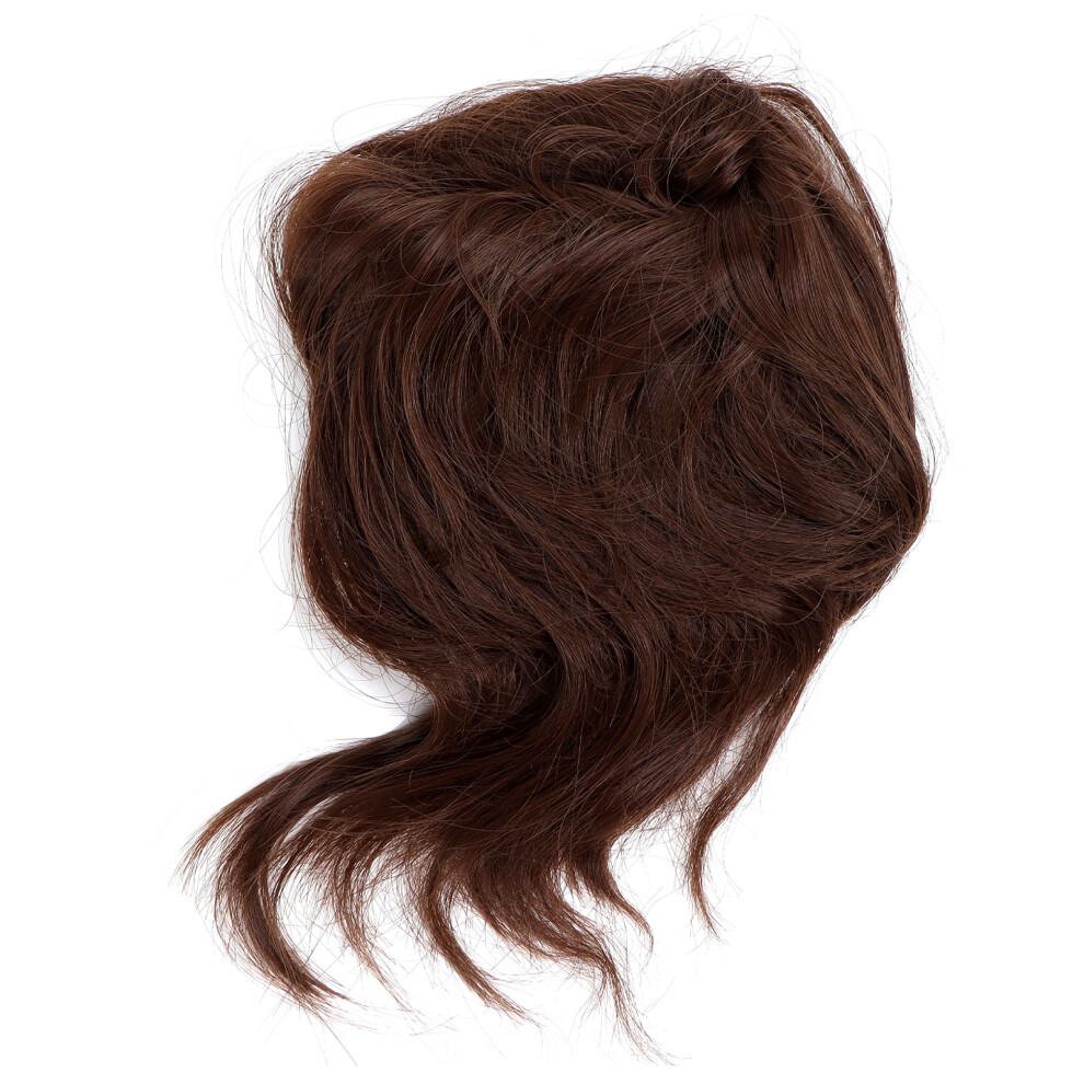 Synthetic Fiber Hair Extensions With Bendable Metal Offer Versatile Styling Options, Adjustable Elastic Band Ensures Secure And Comfortable Attachmen