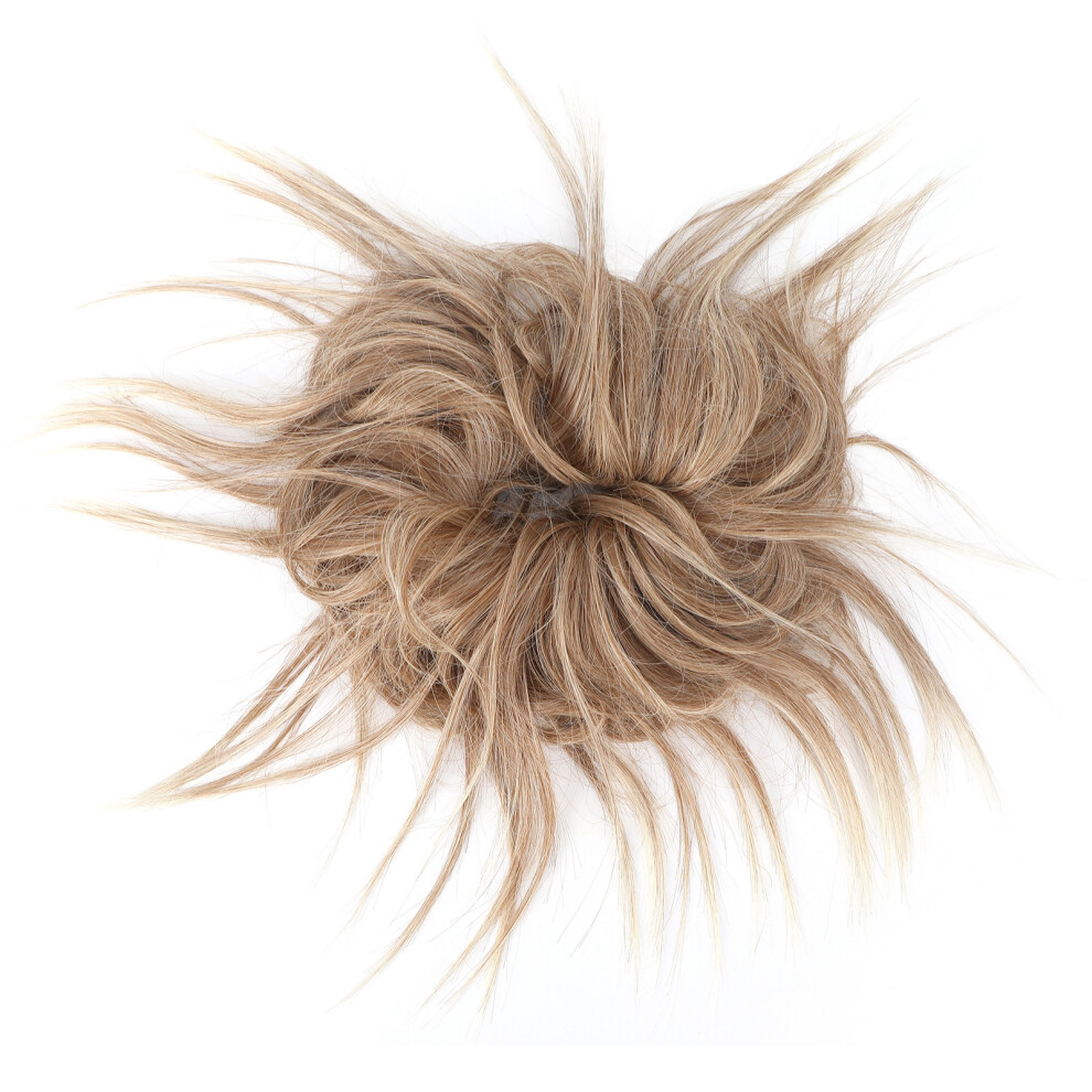 Unisex Adjustable Thick Messy Bun Scrunchie Q17-27T613 For Elegant Hairstyles