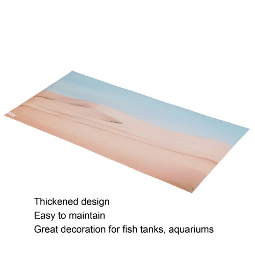 PVC 3D Fish Tank Background, 61x30cm Underwater Decor 1