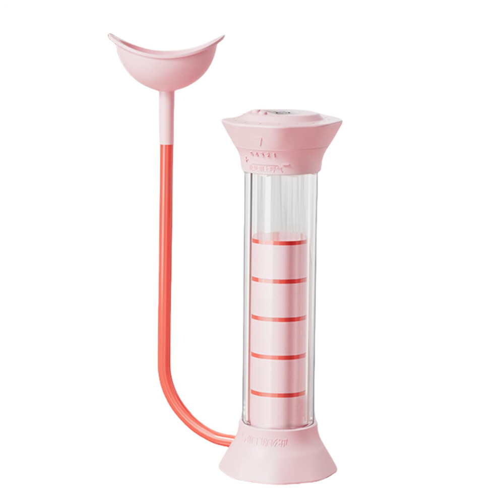 Pink Breathing Exerciser Dumbbell Digital Display Home Gym Cardio Training Device Outdoor Fitness