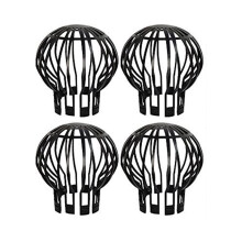 4PCS Gutter Guard Downspouts Filter Strainer Preventing Leaf Debris Branches Roof Moss From Clogging the Pipes