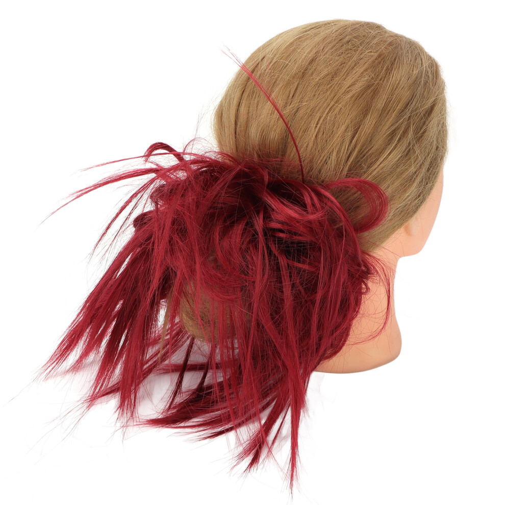 Unisex Versatile Q17-Burg Hairpiece For Glamorous Messy Bun & Updo Styles