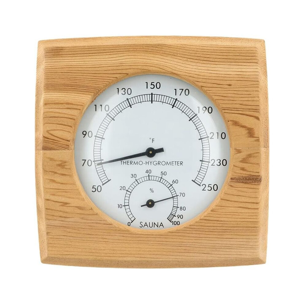 Wooden Sauna Hygrothermograph,Sauna Thermometer And Hygrometer,Indoor Humidity Temperature Measurement Sauna Room 6031515016952