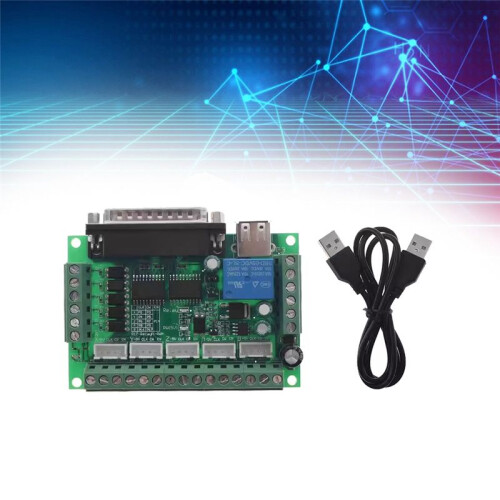 MACH3 Engraving Machine 5 Axis CNC Breakout Board with Optical Coupler for Stepper Motor Drive Controller 2