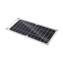 Panneau Solaire avec USB Étanche en Plein Air Randonnée et Camping Batterie Portable Chargeur de Téléphone Portable Panneau de Chargement
