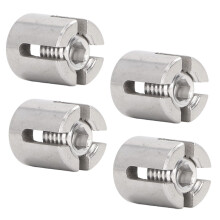 Stilvolle 316 Edelstahl M10 Kreuzdrahtklemmen für 3 mm Geländer