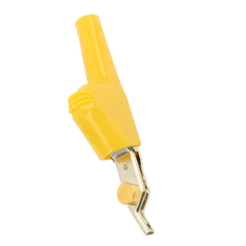 Yellow Telecom Test Clamp J.60043 with 25mm Needle-Piercing Opening 1