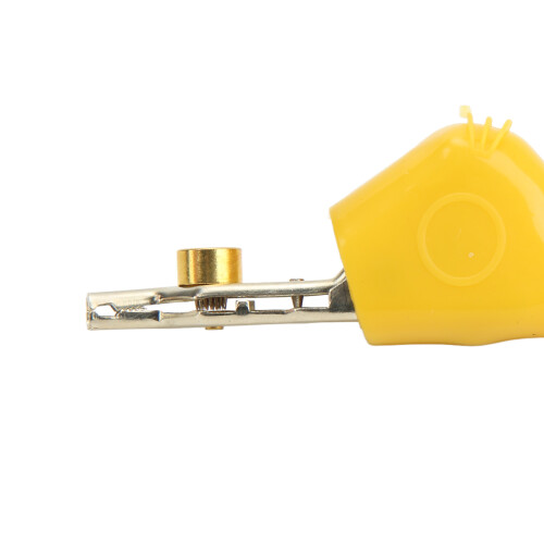 Yellow Telecom Test Clamp J.60043 with 25mm Needle-Piercing Opening 2