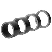 Carbon Fiber Headset Spacer Smooth Incision Edge Lightweight Temperature Resistant Universal Fit Aluminum Alloy Material Easy To Install Adjustable He