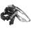Aluminum Alloy Front Derailleur, 3 Speed Front Derailleur With Top Bottom Pull Routing Clamp On Mount Adjustable Chain Guide High Compatibility 1