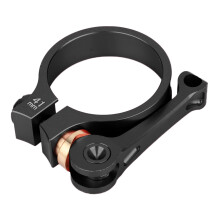 Bike Seat Clamp Quick Release Alloy Aluminum Lightweight Secure Clamping With Low Profile Lever For Mountain Bikes, 33.9Mm Red