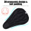 Capa de selim de bicicleta com design ergonômico côncavo, macia e acolchoada com espuma absorvente de impacto, respirável e confortável. 5