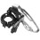 Aluminum Alloy Front Derailleur, 3 Speed Front Derailleur With Top Bottom Pull Routing Clamp On Mount Adjustable Chain Guide High Compatibility 2